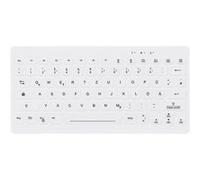 AK-C4112 - Clavier - médical - compact - rétroéclairé - USB - QWERTZ - Allemand - blanc