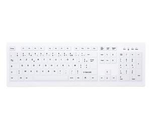 CHERRY AK-C8100F-FU1-W/FR clavier Bureau RF sans fil AZERTY Français Blanc