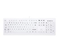 CHERRY AK-C8100F-U1-W/US Clavier USB QWERTY Anglais américain Blanc