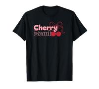 Cherry B Coquette Esthétique Nœud Rose Cerises Tee T-Shirt