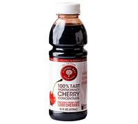 Cherry Bay Orchards Concentré de cerise acidulée - Jus entièrement naturel pour favoriser un sommeil sain, flacon de 473,6 g (boîte de 12) - Sans gluten, antioxydants naturels, sans sucre ajouté ni
