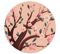 Cherry Blossom 1000 Pièces Puzzles Convient Aux Adultes Aux Enfants Dope Puzzle Circulaire Décoration pour Enfants Cadeau des Cadeaux De Voyage De l'art De La Décoration Moderne 1000pcs (67.5x67.5cm)