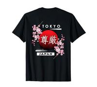 Cherry Blossom DE Grande Ville AU Japon Retour Imprimer T-Shirt