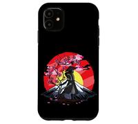 Cherry Blossom Fighter Fujuyama Sunset Japanese Samurai Coque pour iPhone 11