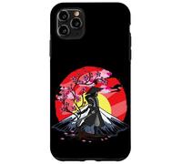 Cherry Blossom Fighter Fujuyama Sunset Japanese Samurai Coque pour iPhone 11 Pro Max