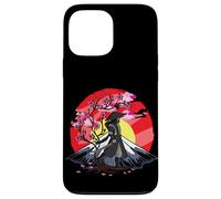 Cherry Blossom Fighter Fujuyama Sunset Japanese Samurai Coque pour iPhone 13 Pro Max