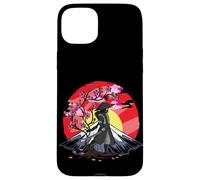 Cherry Blossom Fighter Fujuyama Sunset Japanese Samurai Coque pour iPhone 15 Plus