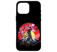Cherry Blossom Fighter Fujuyama Sunset Japanese Samurai Coque pour iPhone 16 Pro Max