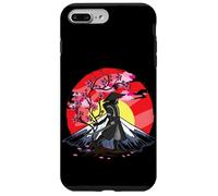 Cherry Blossom Fighter Fujuyama Sunset Japanese Samurai Coque pour iPhone 7 Plus/8 Plus