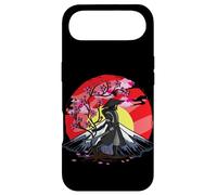 Cherry Blossom Fighter Fujuyama Sunset Japanese Samurai Coque pour iPhone Air