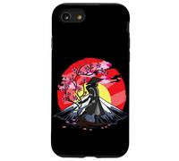 Cherry Blossom Fighter Fujuyama Sunset Japanese Samurai Coque pour iPhone SE (2020) / 7/8