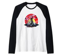Cherry Blossom Fighter Fujuyama Sunset Japanese Samurai Manche Raglan