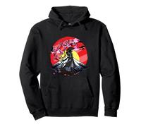 Cherry Blossom Fighter Fujuyama Sunset Japanese Samurai Sweat à Capuche