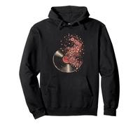 Cherry Blossom Japanese Sakura Surreal Record Vinyl Music Sweat à Capuche