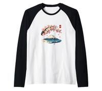 Cherry Blossom Mount Fuji Japanese Ukiyo-e Sakura Art Manche Raglan