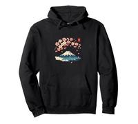 Cherry Blossom Mount Fuji Japanese Ukiyo-e Sakura Art Sweat à Capuche