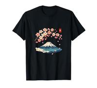 Cherry Blossom Mount Fuji Japanese Ukiyo-e Sakura Art T-Shirt