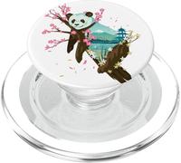 Cherry Blossom Panda Ours Asiatique Nature Montagne Paysage PopSockets PopGrip pour MagSafe