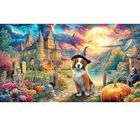 Cherry-Blossom-Pavilion-Under-Dreamy-Starry-Sky 1000 pièces Papier recyclé Puzzle Extremement Difficile Jeux éducatifs Idée Cadeau Parfaite pour Adultes et Enfants de 12 Ans et Plus 38x26/1000 pièces