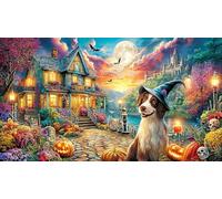 Cherry-Blossom-Pavilion-Under-Dreamy-Starry-Sky Puzzle pour Adultes 1000 pièces Jeu Familial Amusant & Stimulant Puzzle Défi de Jeu éducatif Beau Puzzle de décoration 70x50/1000 pièces