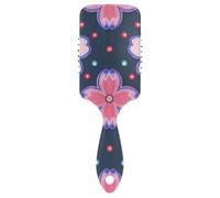 Cherry Blossom Pearl Peach Brosse à cheveux lisse pour cheveux fins Masseur de tête conçu pour cheveux raides avec poignée ergonomique cepillo para cabello de mujer