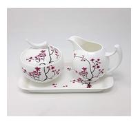 Cherry Blossom Pot à lait et sucrier - TeaLogic Bone China