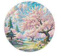 Cherry Blossom Puzzle 1000 Pièces Cadeau Unique Jeu Éducatif Défi Jouet À De Qualité Supérieure Peinture Art pour Adultes Et Enfants À Partir De 14 Ans 1000pcs (67.5x67.5cm)