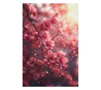 Cherry Blossom Sakura Puzzles pour Adultes Jeux Relaxants Défi Difficile Cadeaux De Noël Et d'anniversaire 75x50cm/1000pcs