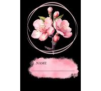 CHERRY BLOSSOM SKETCHBOOK: Black Paper, Art Sketch Book for White Pencil, Pastel, Gel Pen, Charcoal, Metallic Marker, Perfect for Drawing, Sketching, ... - Ideal for Adults, Teens, Girls, and Kids