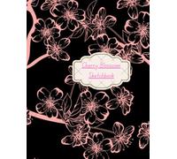 CHERRY BLOSSOM SKETCHBOOK: Black Premium Paper, Art Sketch Book for Whitw Pencil, Pastel, Gel Pen, Metallic Marker, Perfect for Drawing, Sketching, ... - Ideal for Adults, Teens, Girls, and Kids