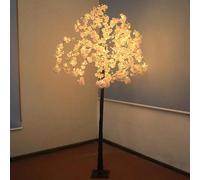 Cherry Blossom Tree with 500LED Lights, 6FT Artificial Lighted Tree for Home Decoration, 8 Lighting Modes Pink Tree with Faux Flower for Wedding Party Christmas