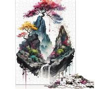 Cherry Blossoms 6 Puzzle 1000 Pieces Cadeau Unique Jeu Éducatif Challenge Toy À De Qualité Supérieure Peinture Art pour Adultes Enfants 1000pcs (75x50cm)