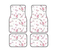 Cherry Blossoms Flowers 95417618 Tapis de sol avec dos antidérapant - Protection intérieure absorbante pour voitures, SUV et véhicules - Facile à nettoyer et durable
