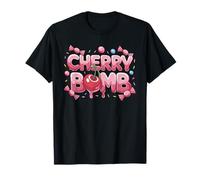 Cherry Bomb Tshirt Women Men Cherries Roller Derby T-Shirt