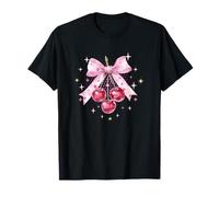 Cherry Bow Coquette Womens Princess Birthday T-Shirt