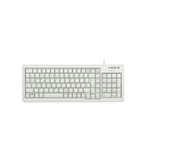 CHERRY Clavier Compact G84-5200, Disposition Allemande, Clavier QWERTZ, Clavier Filaire, Design Compact, mécanique ML, Gris