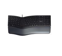 Cherry Clavier Ergo KC 4500 - Connectivité par câble - Interface USB - 109 touches - Anglais (US) - Disposition QWERTY - Ordinateur - Windows - Noir