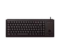 CHERRY G84-4400 TRACKBALL KEYBOARD Clavier filaire miniature, trackball, USB, gris clair, AZERTY - FR