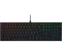 CHERRY MX 10.0N RGB, Clavier de gaming mécanique plat, Disposition française (AZERTY) Filaire, Original MX LOW PROFILE RGB SPEED Switches, Noir