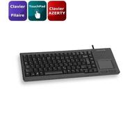 CHERRY XS G84-5500 TOUCHPAD KEYBOARD Clavier filaire miniature, touchpad, USB, noir, AZERTY - FR