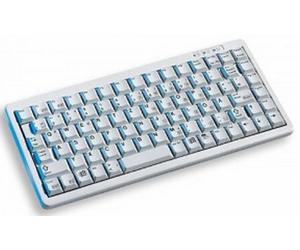 CHERRY Compact-Keyboard G84-4100 clavier Bureau USB + PS/2 AZERTY Gris