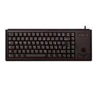 CHERRY Clavier compact G84-4400 – Trackball, QWERTZ (DE), PS/2, 2 touches souris, ML – Noir