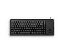 CHERRY Compact-Keyboard G84-4400 - Clavier - USB - Belge - noir