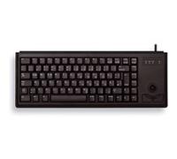 CHERRY G84-4400, Clavier Compact avec Trackball, Disposition FR (AZERTY), Filaire (Connexion USB), 2 Touches Souris, Switchs Mécaniques CHERRY ML, Noir