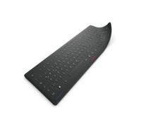 CHERRY STREAM PROTECT MEMBRANE, protection de clavier en silicone hygiénique, membrane désinfectable pour tous les claviers CHERRY STREAM, Disposition allemande (QWERTZ), Noir