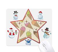 Cherry Cream Chocolate Ice Cream Christmas Snowman Family Star Mouse Pad
