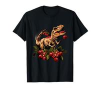 Cherry Dinosaur Animal Art Cherry Fruit T-Rex Lovers T-Shirt
