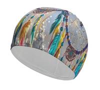 Cherry Dream Catcher Bonnet de bain confortable pour réduire la traînée et protéger les cheveux, durable, doux, élastique, garde la coiffure inchangée pour homme et femme