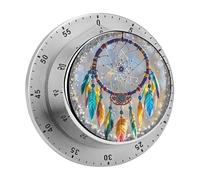 Cherry Dream Catcher Minuteur de cuisine avec alarme puissante Corps en acier inoxydable Rappel de compte à rebours magnétique visuel mécanique Minuteurs étanches