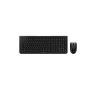 CHERRY DW 3000 Ensemble Clavier et Souris Sans Fil RF 2.4GHz QWERTY US 108 Touches Noir, Souris Optique 1200 DPI, Portée 10m, Piles Incluses